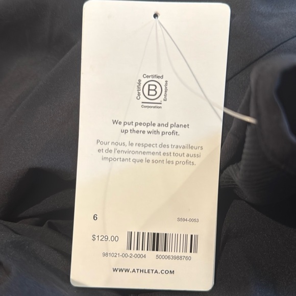 NWT Athleta Brooklyn Jumpsuit size 6 Black - Picture 7 of 8